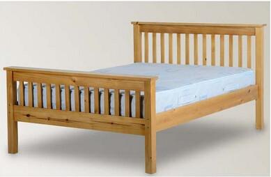 China Beautiful Pine Wood Frame Bed / Timber Frame Bed For Kids Standard Room for sale