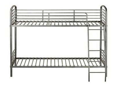 China Dorm Room Metal Furniture Bunk Beds With Strong Ladders For Young Kids for sale