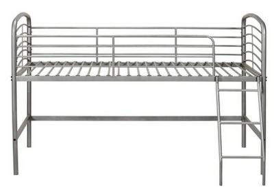 China Cool Metal Loft Style Bunk Beds , Dorm Bunk Beds With Storage Space Underneath for sale