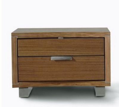 China Metal Legs Indoor Storage Cabinets Solid Wood Bedside Drawers European Style for sale