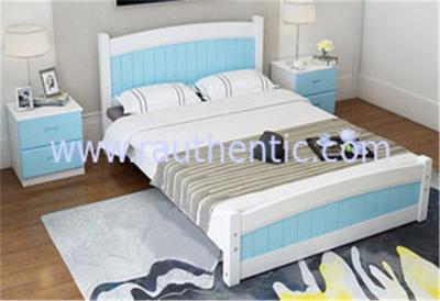 China Modern Apperance King Size Pine Bed , Single Wooden Frame Beds With Drawers for sale