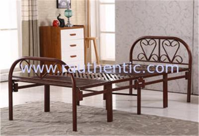 China Collapsible Twin Size Cot Bed With Steel Legs , Fold Away Queen Size Guest Bed‎ for sale