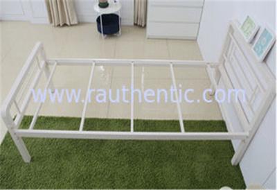 China Simple designed stable metal frame bed, steel structure with single size for sale