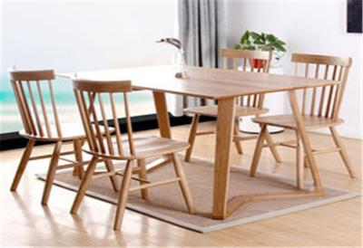 China Funky Wooden High Back Dining Chairs , Recliner Contemporary Light Oak Kitchen Chairs for sale