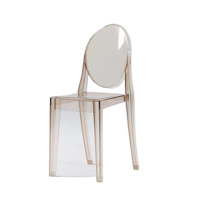 China Cheap Price Crystal Clear Plastic Dining Chair Wholesale Mid Century Modern Luxury Event Hotel Ghost Wedding Chair for sale