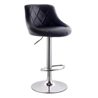 China Gas Column Safety Leather Backrest Modern Certified Bar Stool Chairs for sale