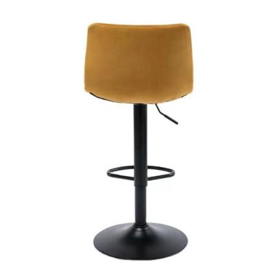 China Modern Scullery Lift Modern Velvet Swivel Seat High Bar Chairs Home Bar Stool for sale