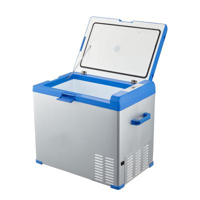 China Low Power Consumption A50 Boat Boating Compact Cooler Mini Fridges For Food Wine Beverage Portable DC Compressor Car 50L Small Fridge for sale