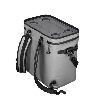 China Waterproof Insulated Soft Sided Cooler Lunch Bag Food Delivery With Adjustable Shoulder Strap For Travel for sale