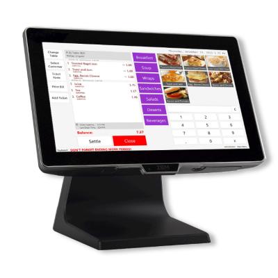 China pos systems metal i3/i5/J1900 cpu pos for restaurant retail mall by zonerich ssd 64GB/128GB/256GB/512GB for sale