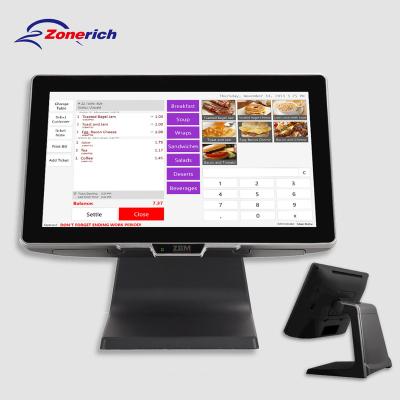 China Capacitive Touch Screen i5 Windows OS Cash Register Terminal For Office Machine POS System Market Hotel Canteen OS 15.6