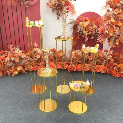 China Column Column Metal Floor Centerpieces Flower Stand Stand For Wedding Party for sale