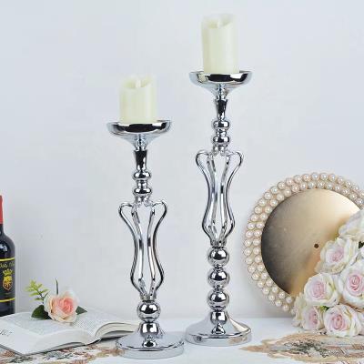 China Home Decor Iron Metal Candle Vase Wedding Flower Vase For Candle Holder for sale