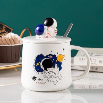 China RTS ChocolateHot Viable White Hot Coffee Mugs With Handle And Lids Insulated Personalized Drinking Lover Gift Cute Handmade Ceramic Mug for sale