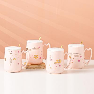 China Personalized Eco Friendly Insulated Handmade Ceramic Mugs Cute Cartoon Water Viable Milk Coffee Mug Gift for sale