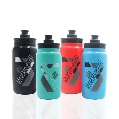 China 550ml Bicycle Water Bottle Outdoor Sports Fitness Squeeze Vacuum Water Bottle Support Recycling Custom Sustainable Food Grade PP Material for sale