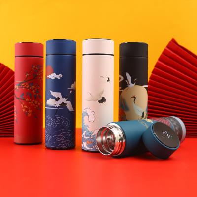 China Temperature Display PORTABLE Sport Luxury Smart Led Vacuum Flask Insulated Water Bottle Stainless Steel Thermos Mug Coffee Thermos Bottle for sale