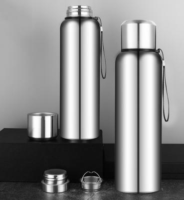 China Viable Free Sample Custom Logo Tumbler 304 Stainless Steel Sports Tea Water Bottle Double Wall Vacuum Insulation With Tea Infuser for sale