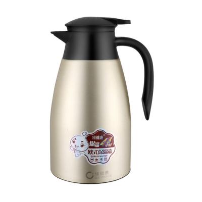 China RTS 2.1L High Capacity Coffee Hot Water Insulation Logo Stainless Steel Household Sustainable Reusable Vacuum Bottle Customized Vacuum Bottle for sale