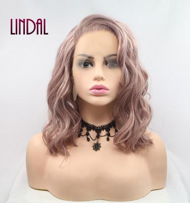 China Other LINDAL Women Wigs Synthetic Hair Lead Synthetic Wig With Lace Front 13x3 14