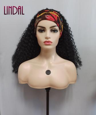 China Body Wave LINDAL Straight Cheap Synthetic Headband Wigs Wave Synthetic Afro Curly Synthetic Headband Wig Hairband for sale