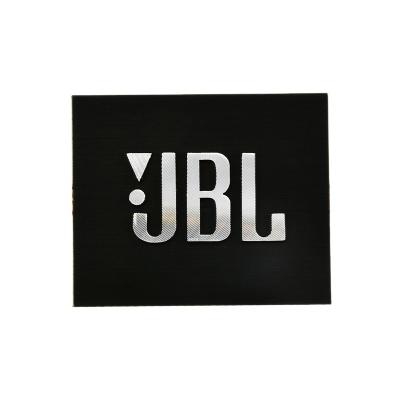 China Custom Waterproof Self-adhesive Metal Labels Nameplate Engraving Metal Free Design 3D Embossed Brand Logo Metal Sticker Labels For for sale