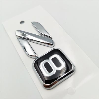 China Custom Car Stickers ABS 3d Chrome Logo Emblem for sale