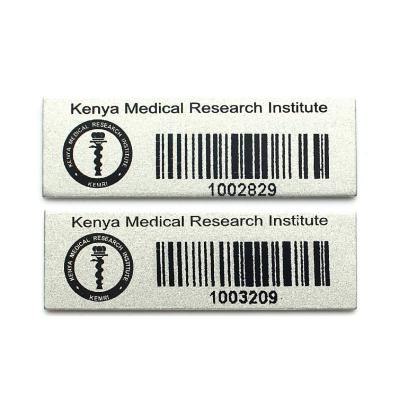 China Design Waterproof Professional Metal Washable Barcode Labels for sale