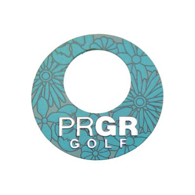 China Waterproof Hot Sale Custom Printing Aluminum Metal Golf Ball Sticker for sale