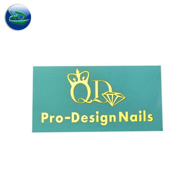 China Waterproof Equipment Decoration Use Stong Self Adhesive Custom Logo Sliver or Gold Nickel Sticker, Chrome Metal Nickel Sticker for sale