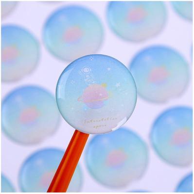 China Waterproof Custom Waterproof 3d Domes Stick Clear Soft Plastic PVC Wall Stickers for sale