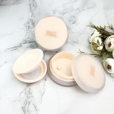 China Recyclable Design Nice Loose Powder Packing Container With Sieve Powder Loose Jar Empty Loose Powder Container for sale