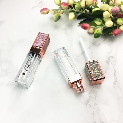 China Material Luxury Cosmetic Factory Packaging Wholesale Free Samples Adjust Lip Gloss Clear Bottle Custom Private Label for sale