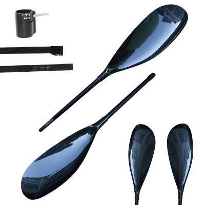 China High Quality 100% Carbon Fiber Blade Sea - River - Lake - Ocean 4 Piece Kayak Adjustable Mesh Paddle For Sale Fiber Blade for sale