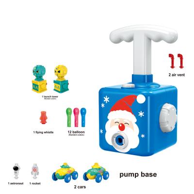 China Hot New ABS Amazon Amazon Sale Launcher Ride Balloon Pump Car Toy Set Pneumatic Balloon Car Christmas Toys for sale