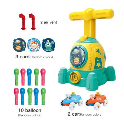 China ABS Plastic 2021 New Arrive Hot Set Spaceship Toy Car Launcher Launch Platform Amazon Sale Pneumatic Balloon Car For Kids for sale