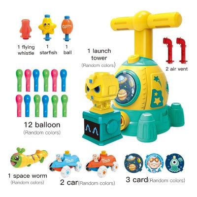 China ABS Plastic 2021 New Arrive Amazon Toy Balloon Launcher Educational And Pneumatic Car Toy Set For Kids Funny Easy ABS Plastic NC 3ages+; GUA for sale