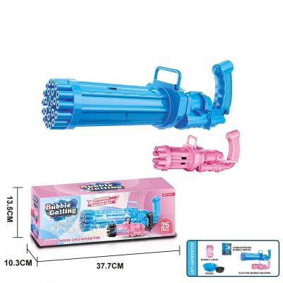 China New Product PP Folder 25 Hole Big Bubble Gun Small Bubble Gun and 8 Hole Double Color Gatling Gun for sale