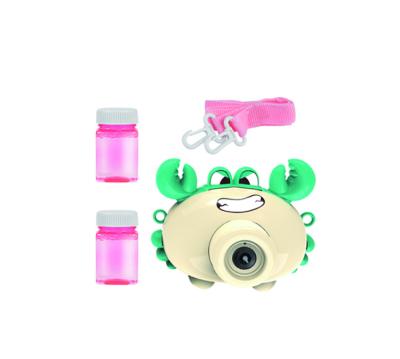 China High Quality Cartoon Camera ABS Kids Fun Toy Crab Outdoor Interactive Bubble Camera for sale