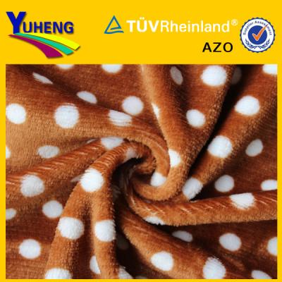 China Antistatic Wholesale Printing 100 Polyester Plush Microfiber Fabric In A Rolls for sale