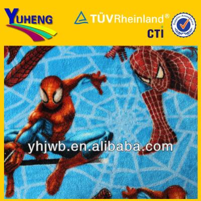 China Cartoon Design Fleece Tear-Resistant Fabric In Spider Man for sale