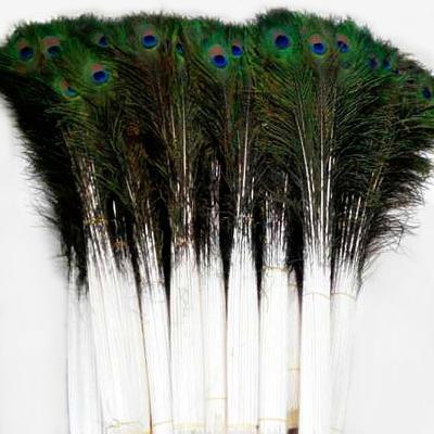 China Eco-friendly High Quality Natural Color Beautiful Eye Peacock Tail Feather Decoration 32-36 Inch (80-90cm) Long Big For Cheap Sale for sale