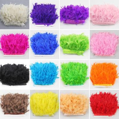 China Garment Accessories and Wholesale Multicolor Fluffy Trims 4-6 Inch (10-15 cm) Turkey Fringe Trim for Decoration or Pillow and Home Decor for sale