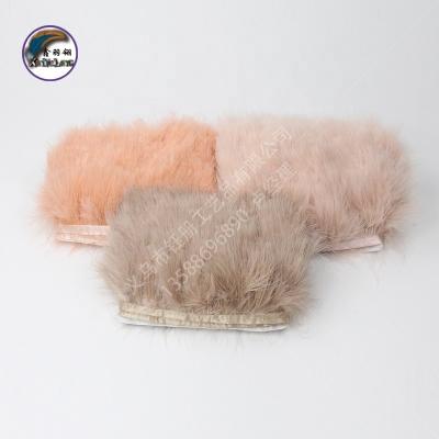 China Wholesale 3.15-4.33 inch (8-11 cm) Multicolor Small Size Turkey Fluffy Fringe Trim Garment Accessories and Trims for Decoration for sale