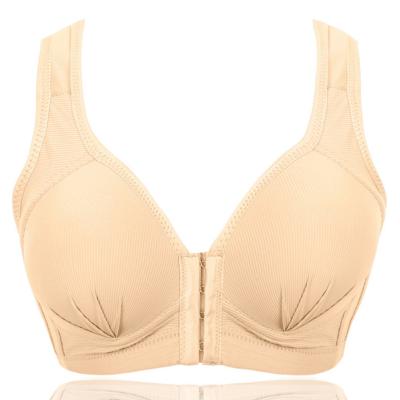 China Plus Size Seamless Sports Breathable And Seamless Open Front Button Bra Sports Yoga Nursing Bra for sale