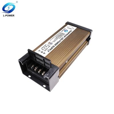 China Aluminum Factory Wholesale LED Switching Power Supply 12V 200W Aluminum IP65 LED Rain Proof Driver for sale