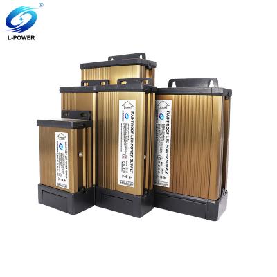 China Aluminum Factory Custom IP65 60W 100W 150W 200W 250W 300W 400W 500W 600W 700W  5V 12V Rainproof LED Driver Power Supply for sale