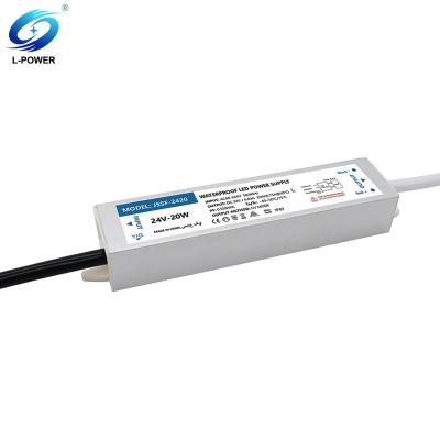 China Aluminium Customized Design IP67 Waterproof 20W 0.83A LED Driver DC 24V Constant Voltage for sale