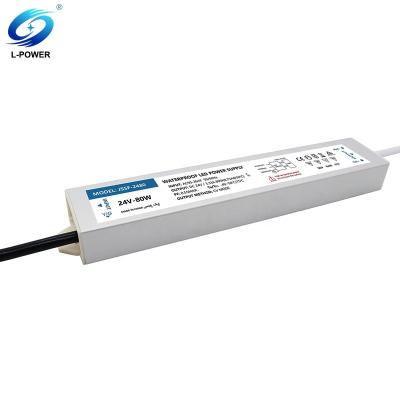 China Aluminium Outdoor IP67 Waterproof 3.33A Led Driver 80W 24V For LED Strips LED Modules LED Signs Boards for sale