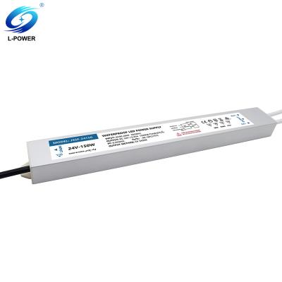 China Aluminium Factory Wholesale Waterproof Aluminium IP67 6.25A LED Driver 150W 24V For Outdoor LED Projects for sale